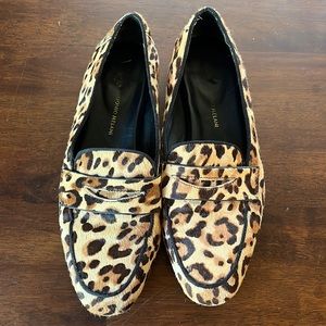 Antonio Melani leopard print loafers
